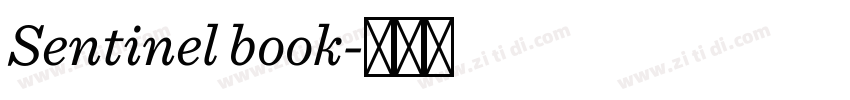 Sentinel book字体转换
